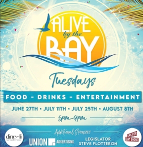 Bay Shore Alive by the Bay 2024 - held 7/9, 7/23, 8/13, 8/20